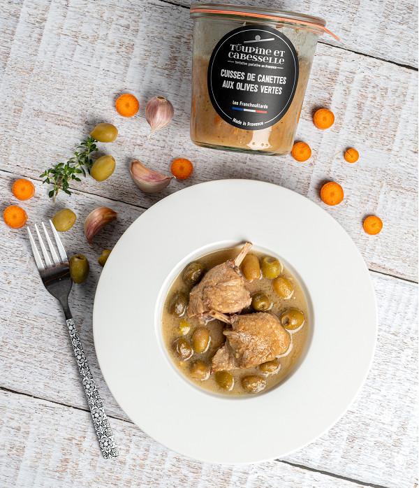 Cuisses de canettes aux olives