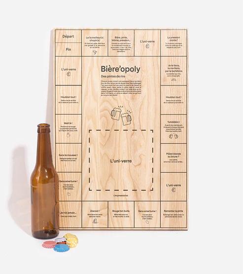 Jeu de plateau 'Bière'opoly'