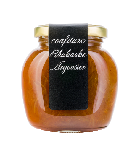 Confiture rhubarbe et argousier
