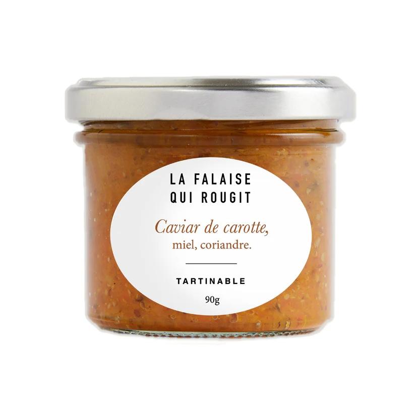Caviar de carotte, miel et coriandre