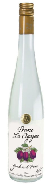 Eau de vie de prune "La Cigogne"