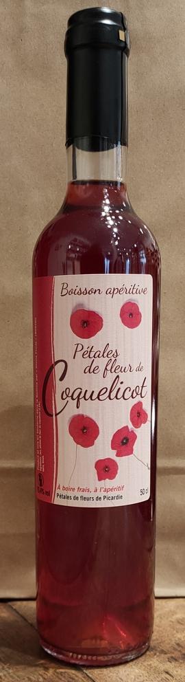Boisson apéritive 'pétales de fleur de coquelicot'