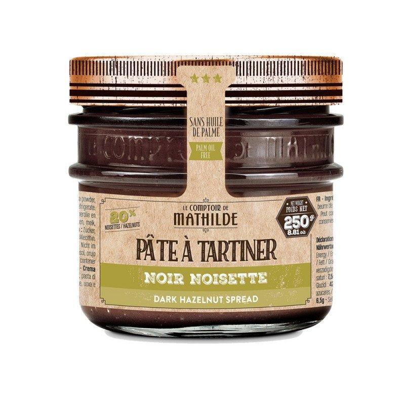 Pâte à tartiner chocolat noir et noisette 250gr
