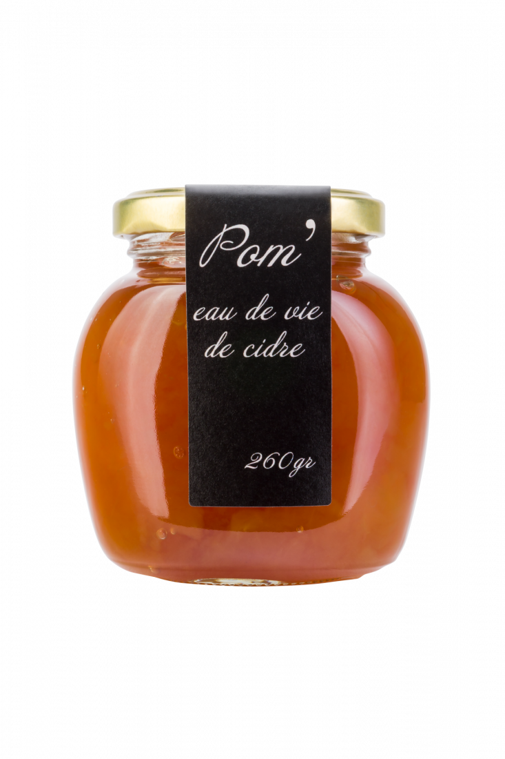 Confiture Pom' eau de vie de cidre