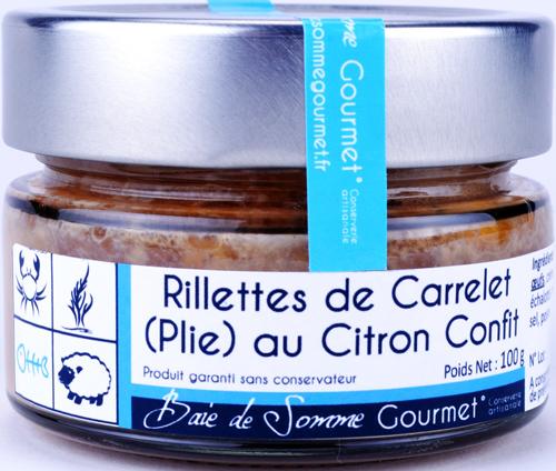 Rillettes de carrelet au citron confit