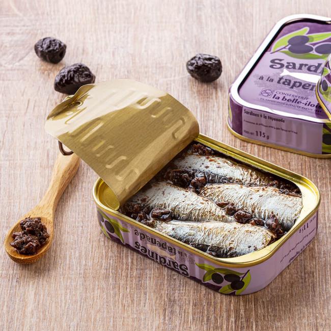 Sardines La belle-iloise à la tapenade