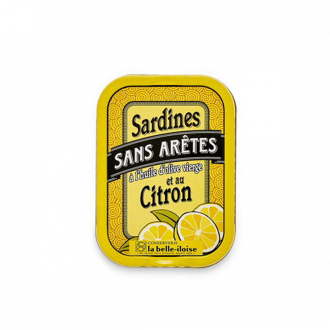Sardines sans arêtes citron et huile d'olive