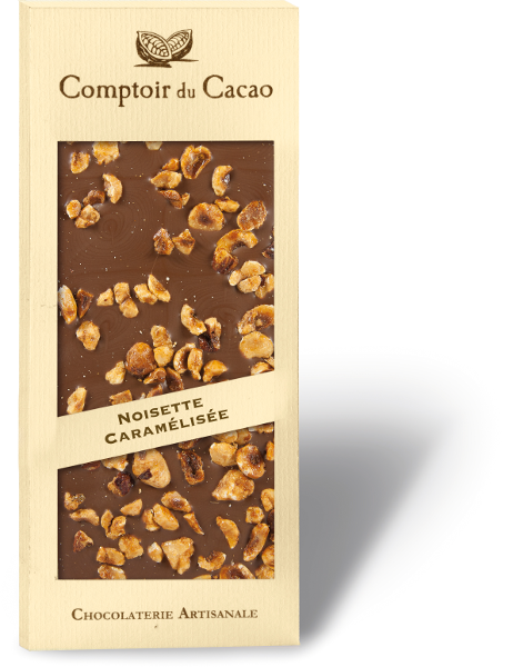 Tablette lait et noisette caramélisée