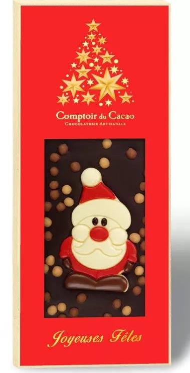 Tablette lait et décor de Noël