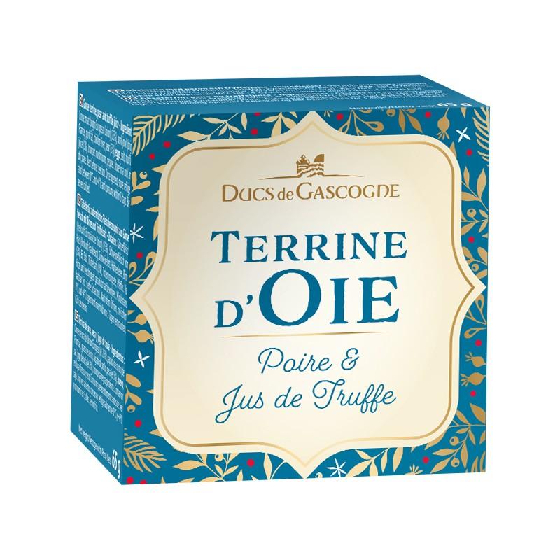 Terrine d'oie poire et jus de truffe