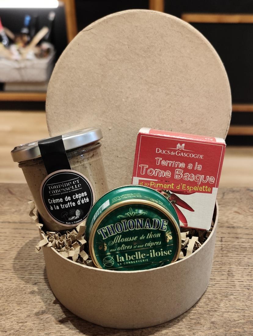 Panier gourmand "Trio salé"